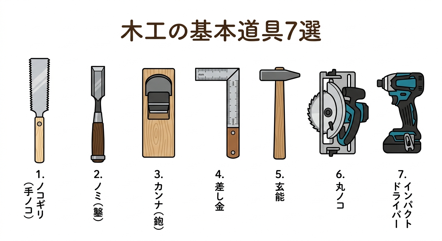 木工基本道具7選